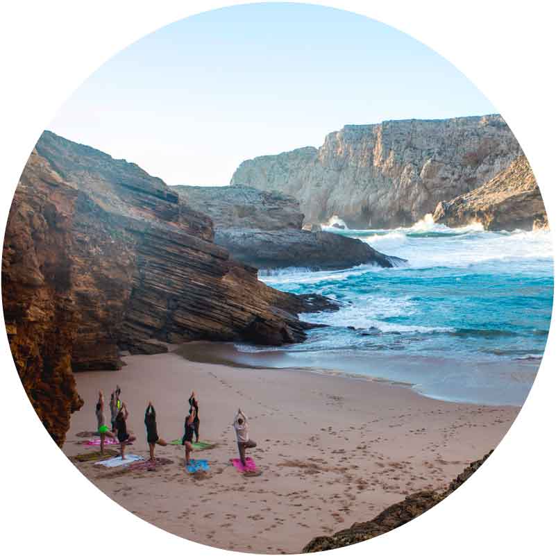 surf camp in Portugal yoga